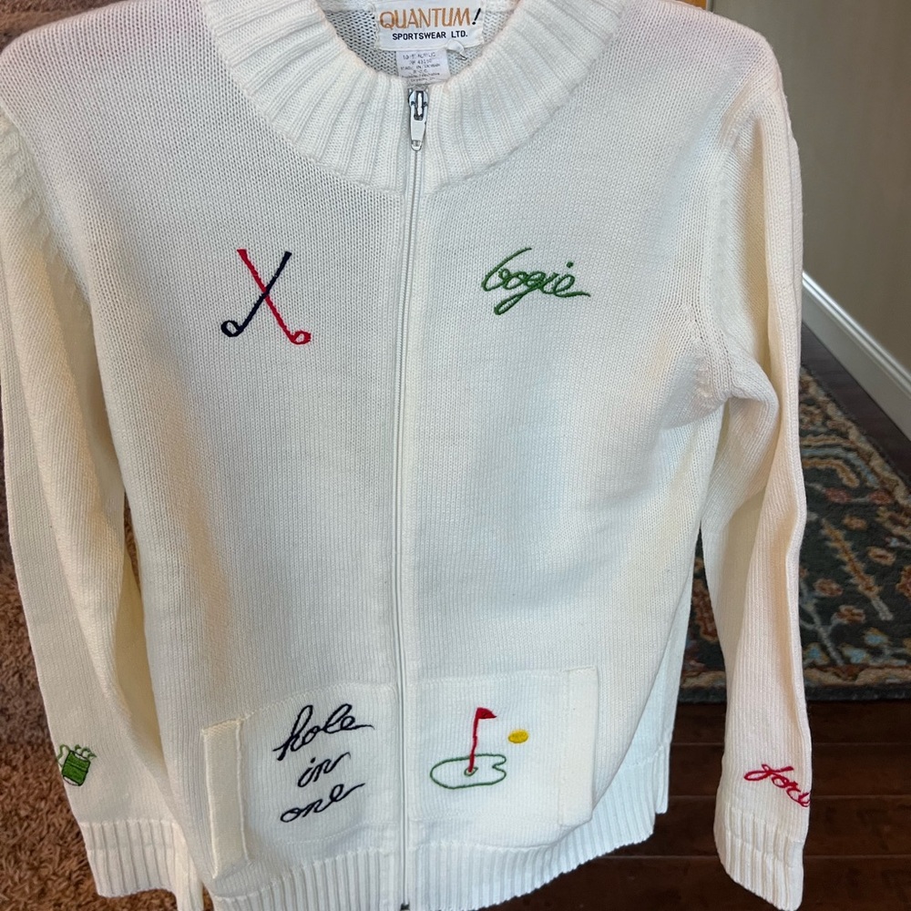 ⛳️ 𝓥𝓲𝓷𝓽𝓪𝓰𝓮 𝓖𝓸𝓵𝓯 𝓢𝔀𝓮𝓪𝓽𝓮𝓻 - 𝓔𝓶𝓫𝓻𝓸𝓲𝓭𝓮𝓻𝓮𝓭 - Picture 2 of 9